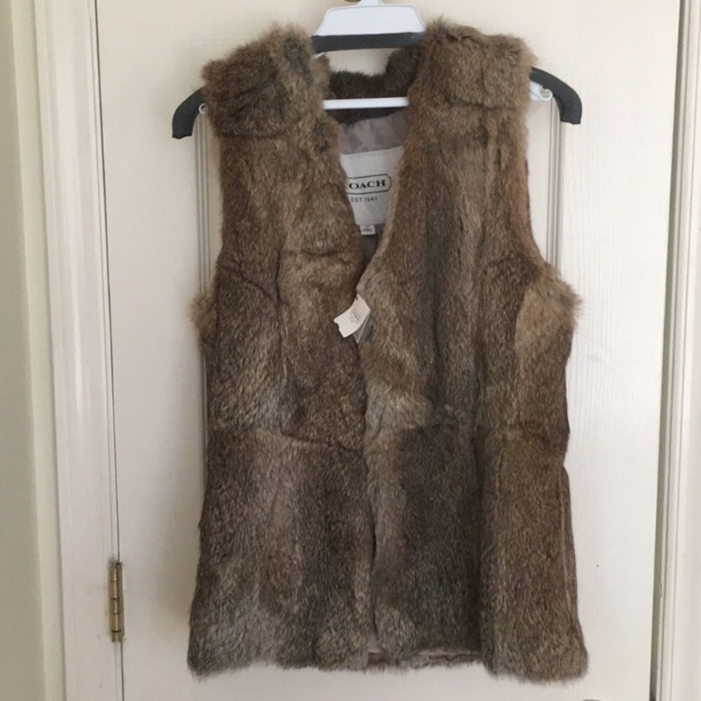 Coach Fur Vest